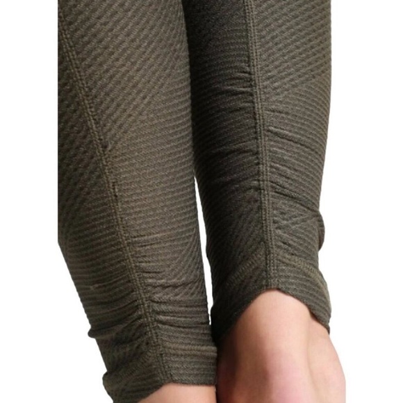 PRANA Green Misty Jacquard Yoga Leggings Size XS - Picture 2 of 10